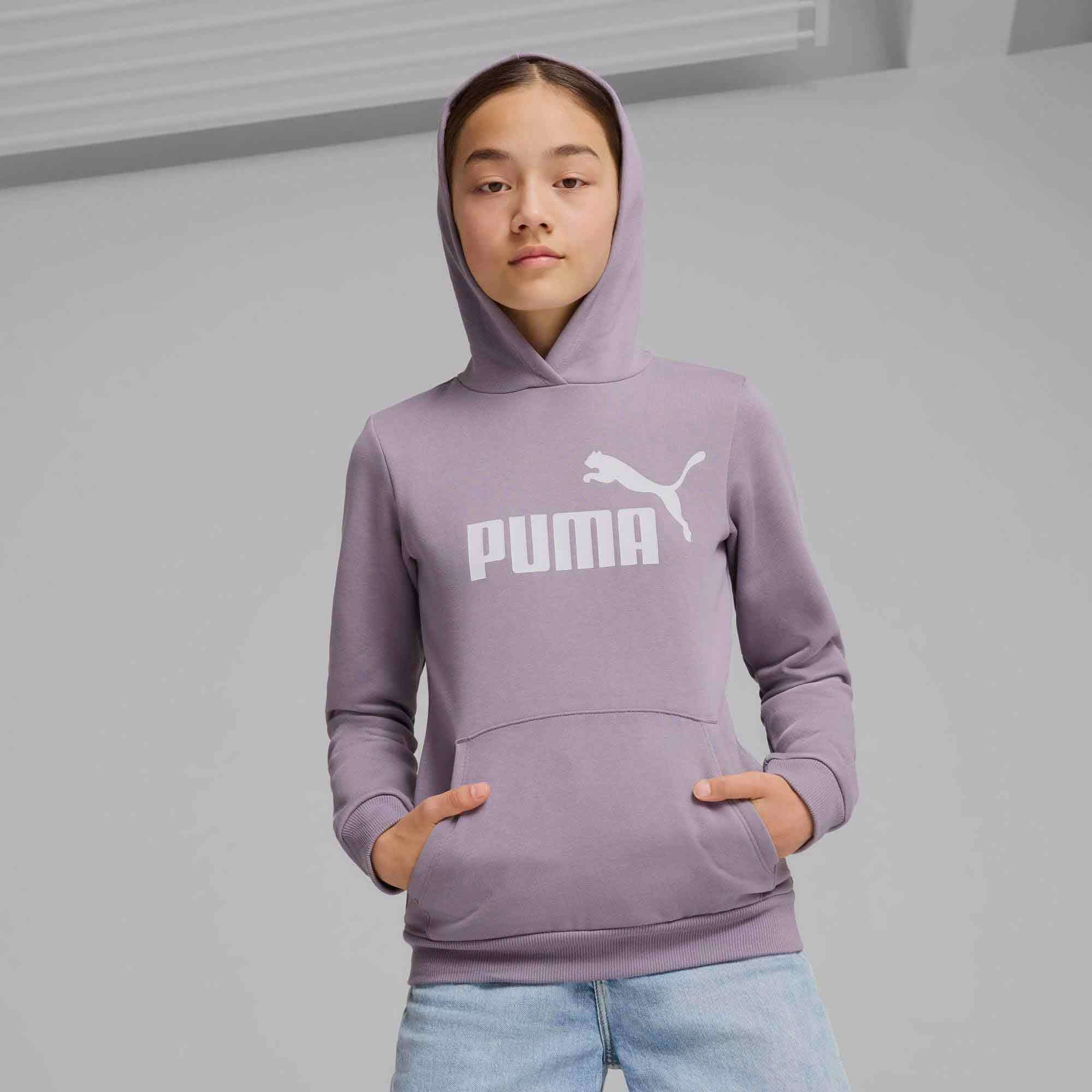 Puma Girls Essential Logo Fleece Hoody