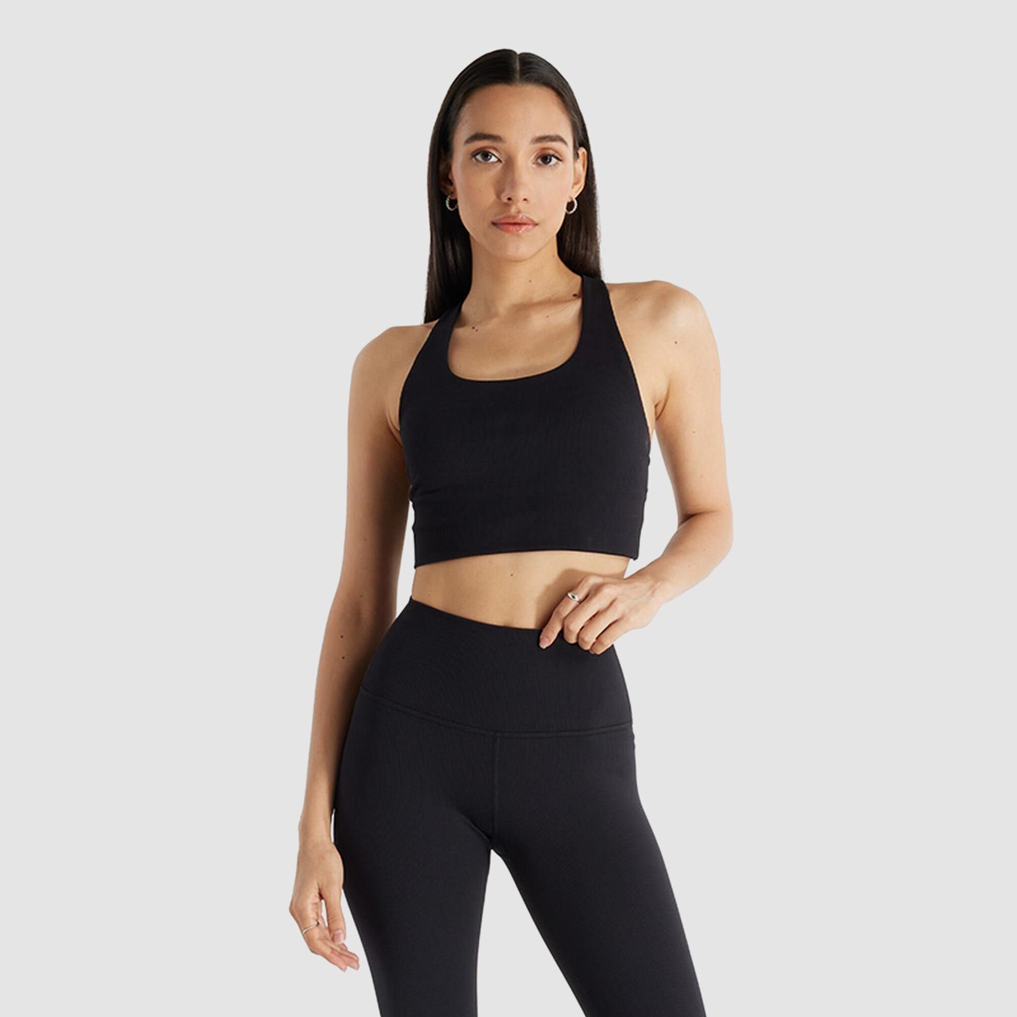 New Balance Womens Rib Light Support Sports Crop