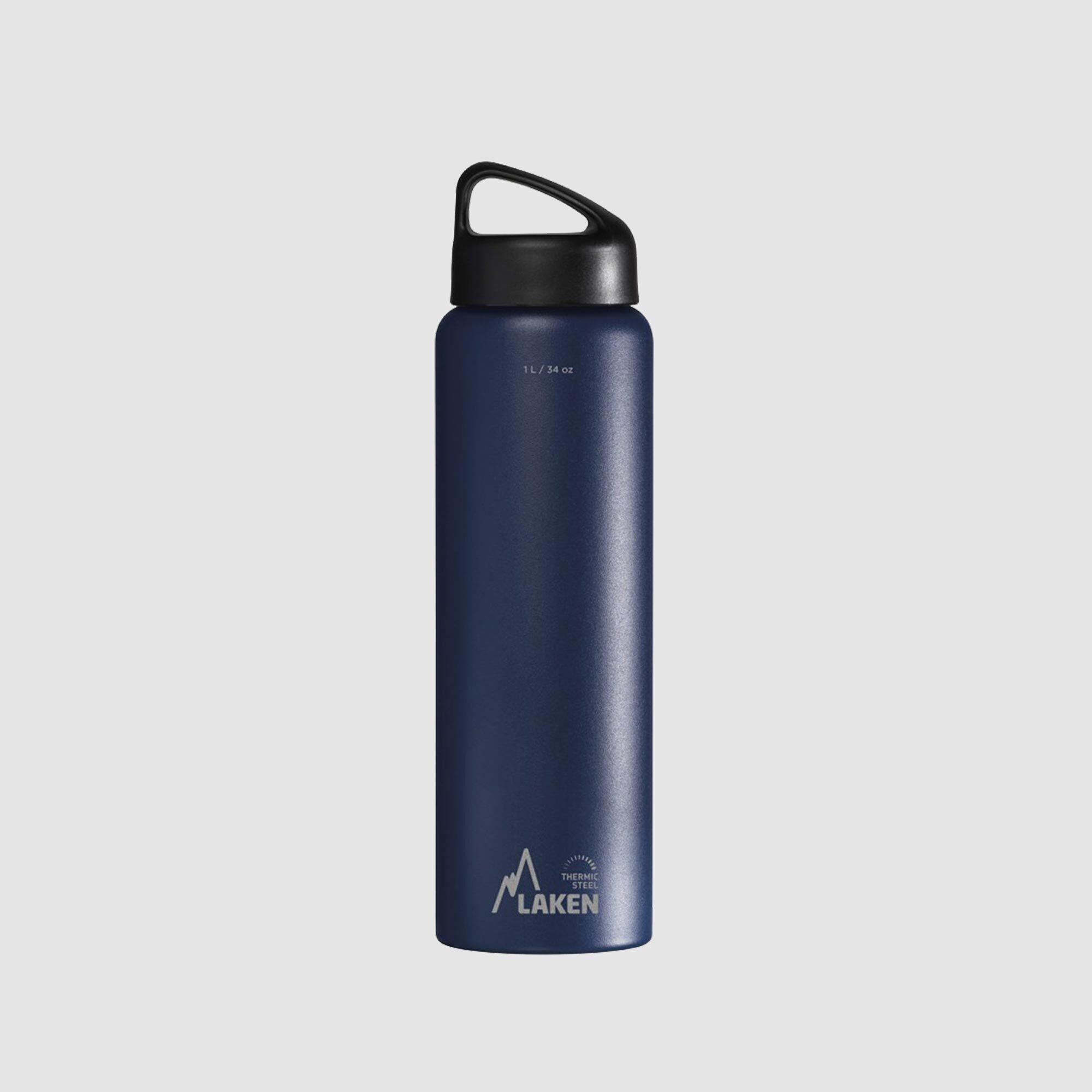 Laken Classic Stainless Steel Thermo Bottle Blue 1 Litre