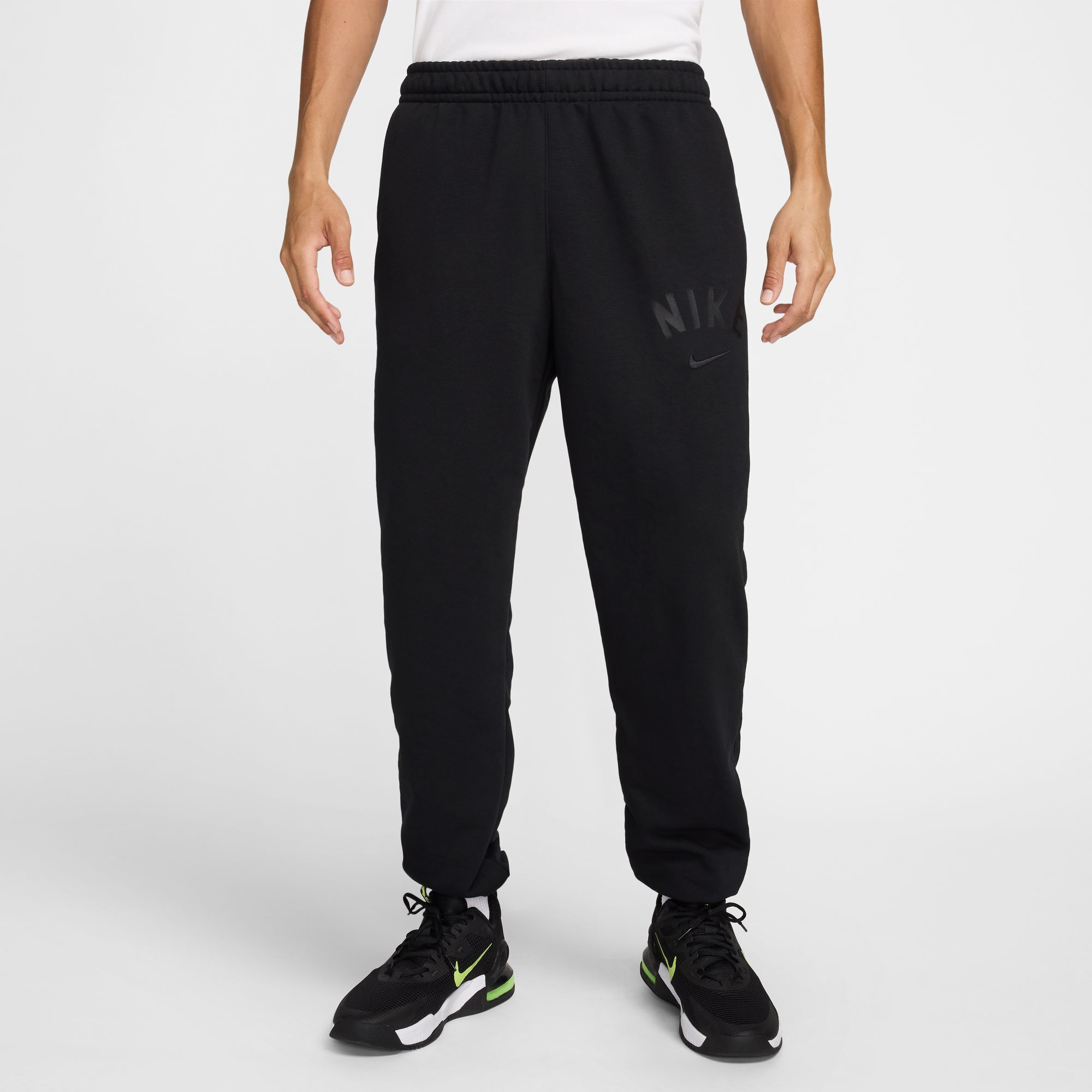 Nike Mens Swoosh Dri-Fit Fleece Fitness Pant