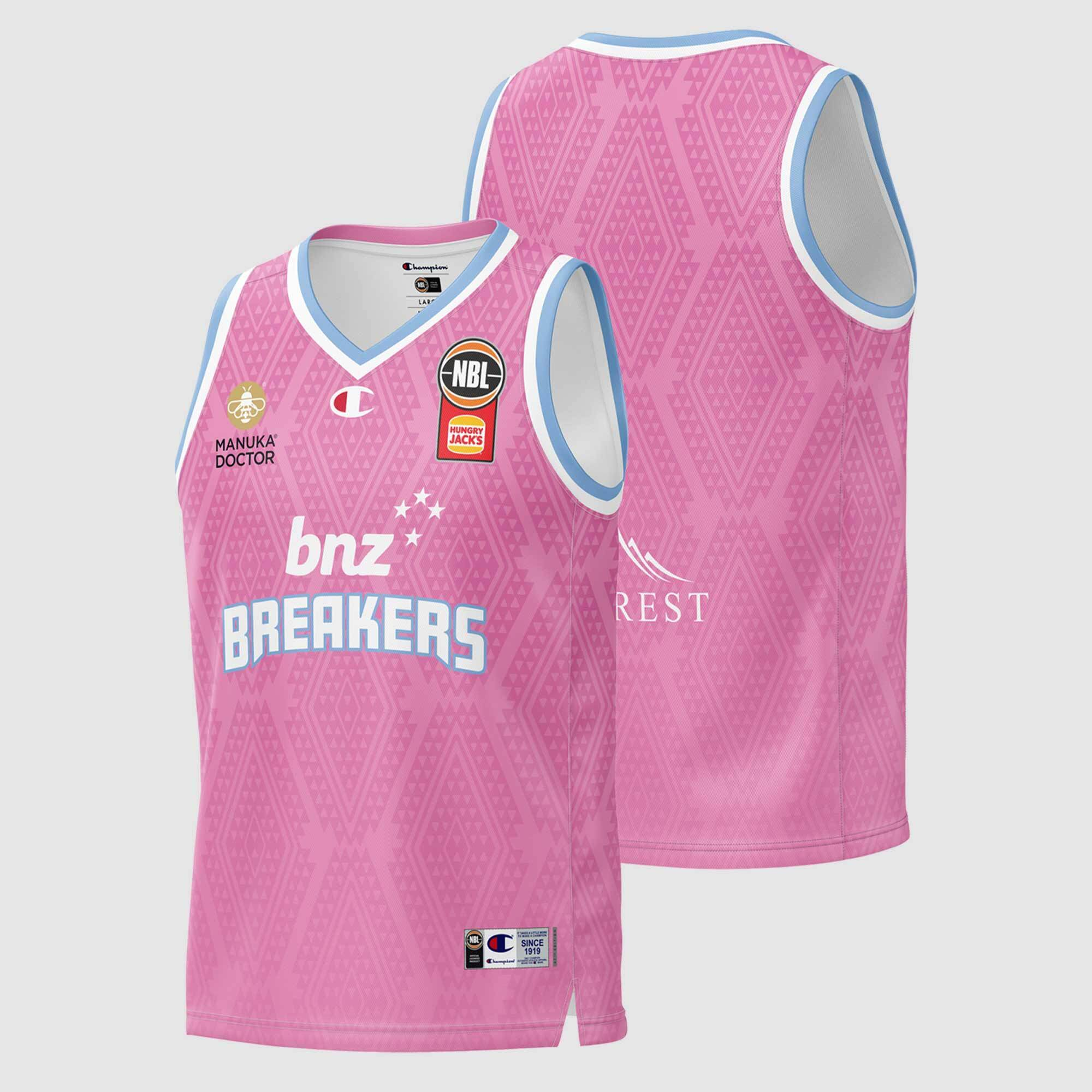 Champion Mens NBL NZ Breaker Home Jersey