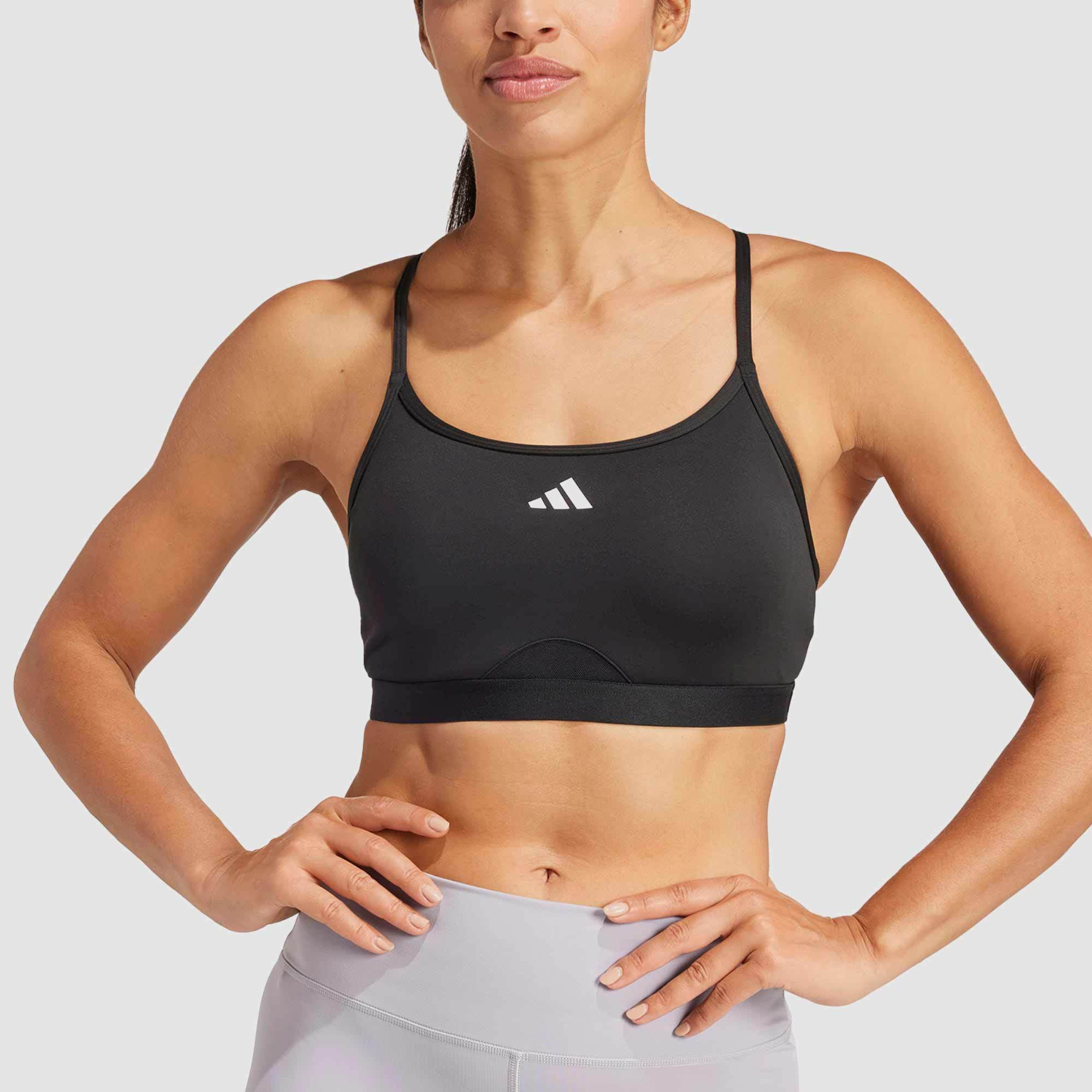 adidas Womens AeroReact Training 3 Stripe Crop