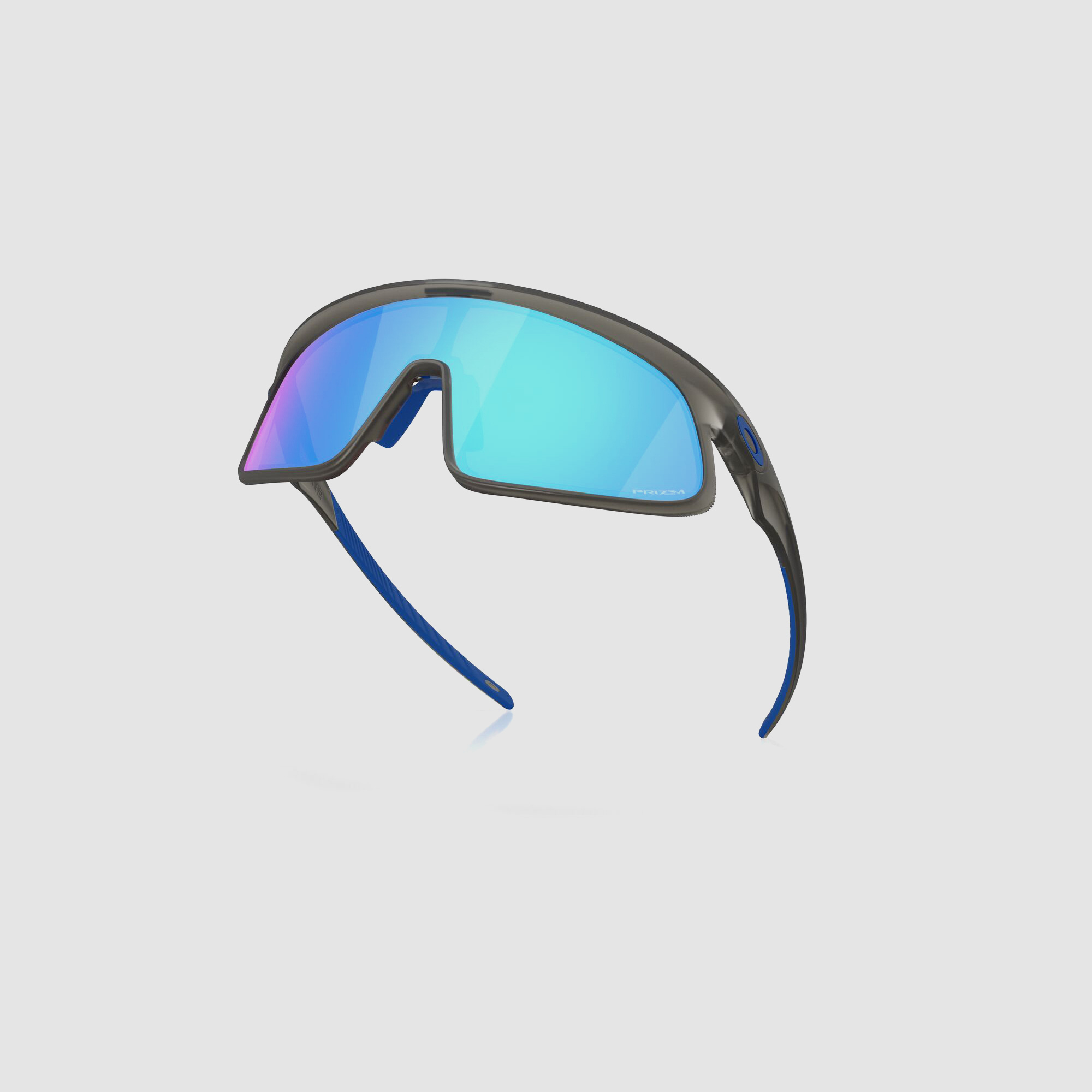 Oakley Rslv Sunglasses Matte Grey Smoke w/Prizm Sapphire