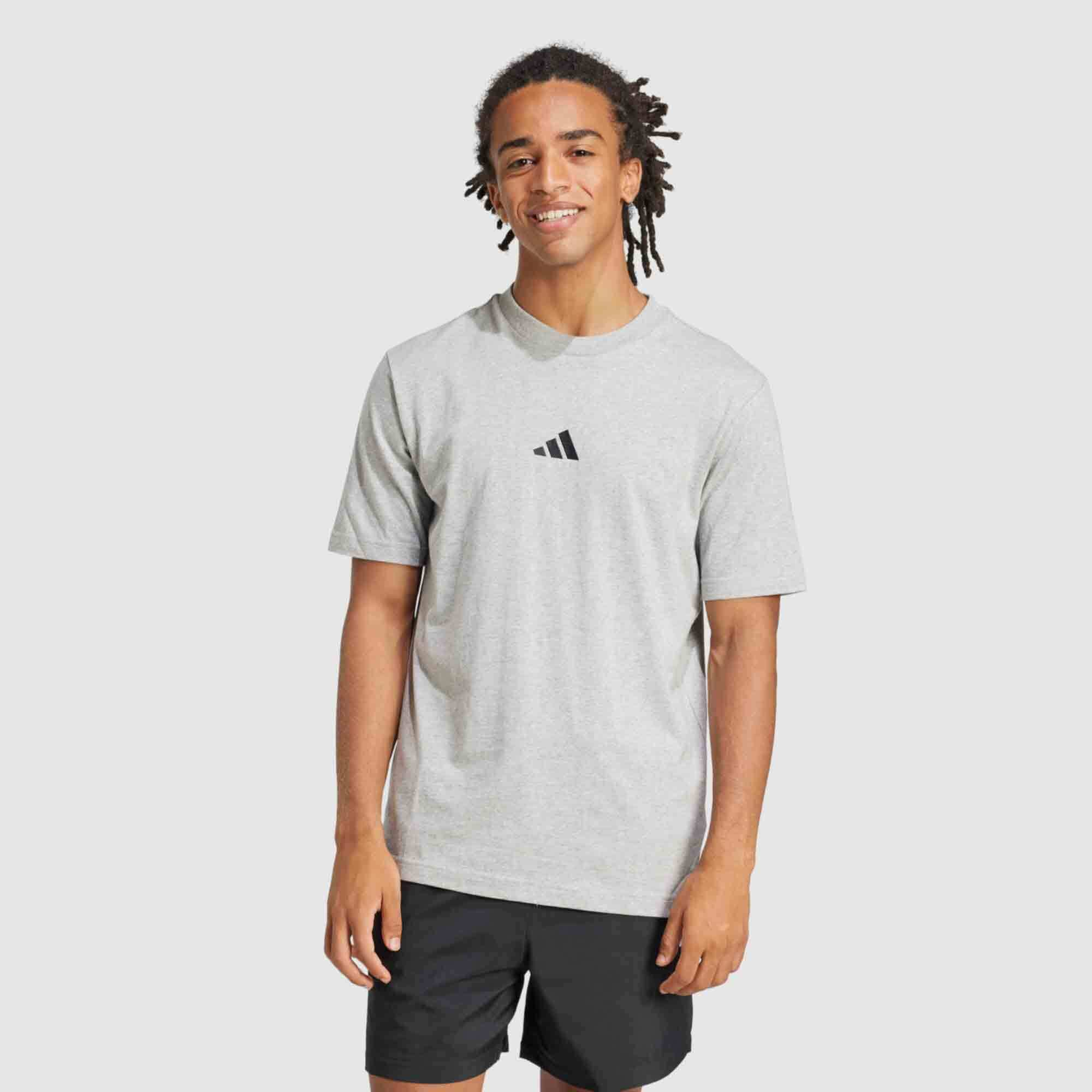 adidas Mens Essentials Small Logo Tshirt