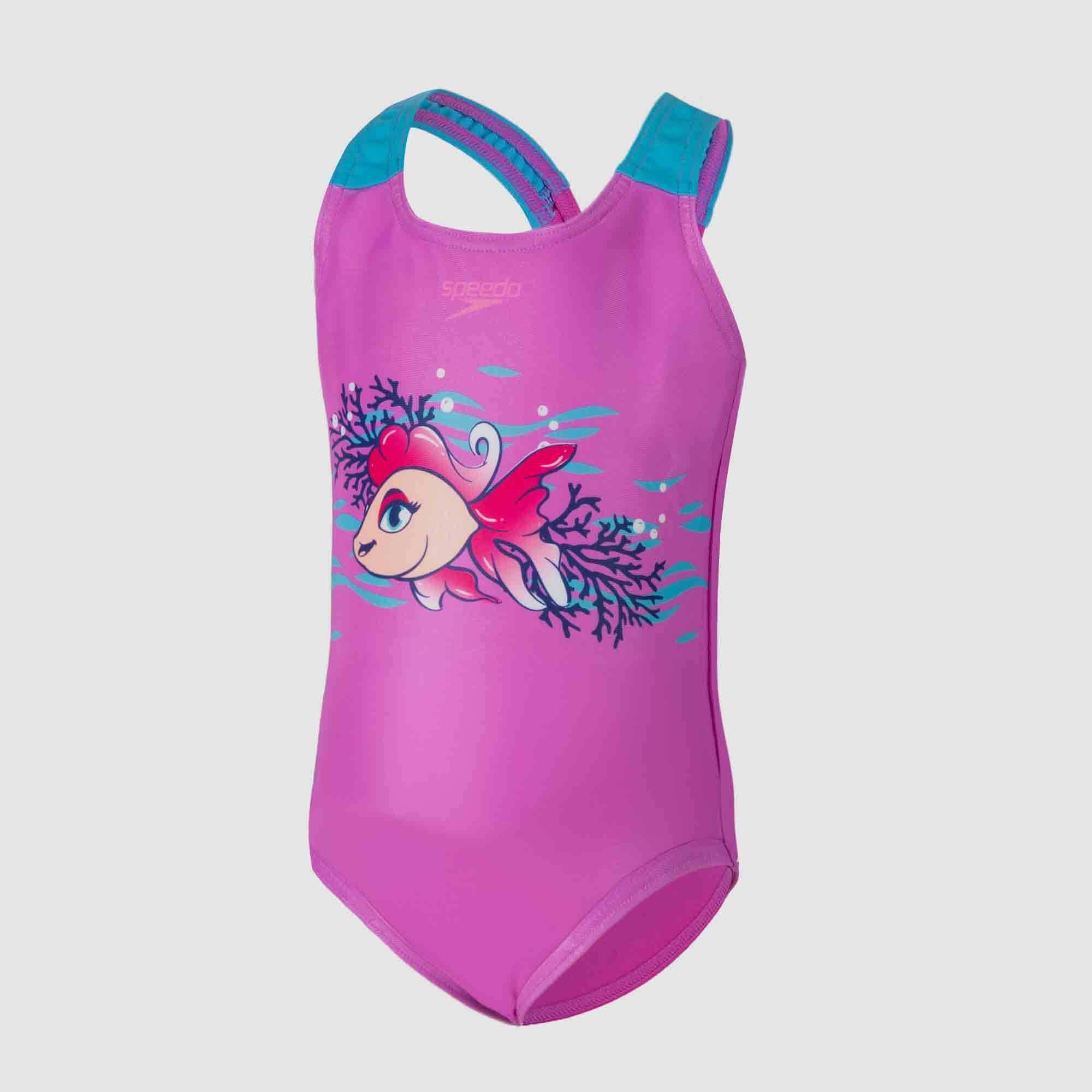 Speedo Toddler Girls Printed Swimsuit