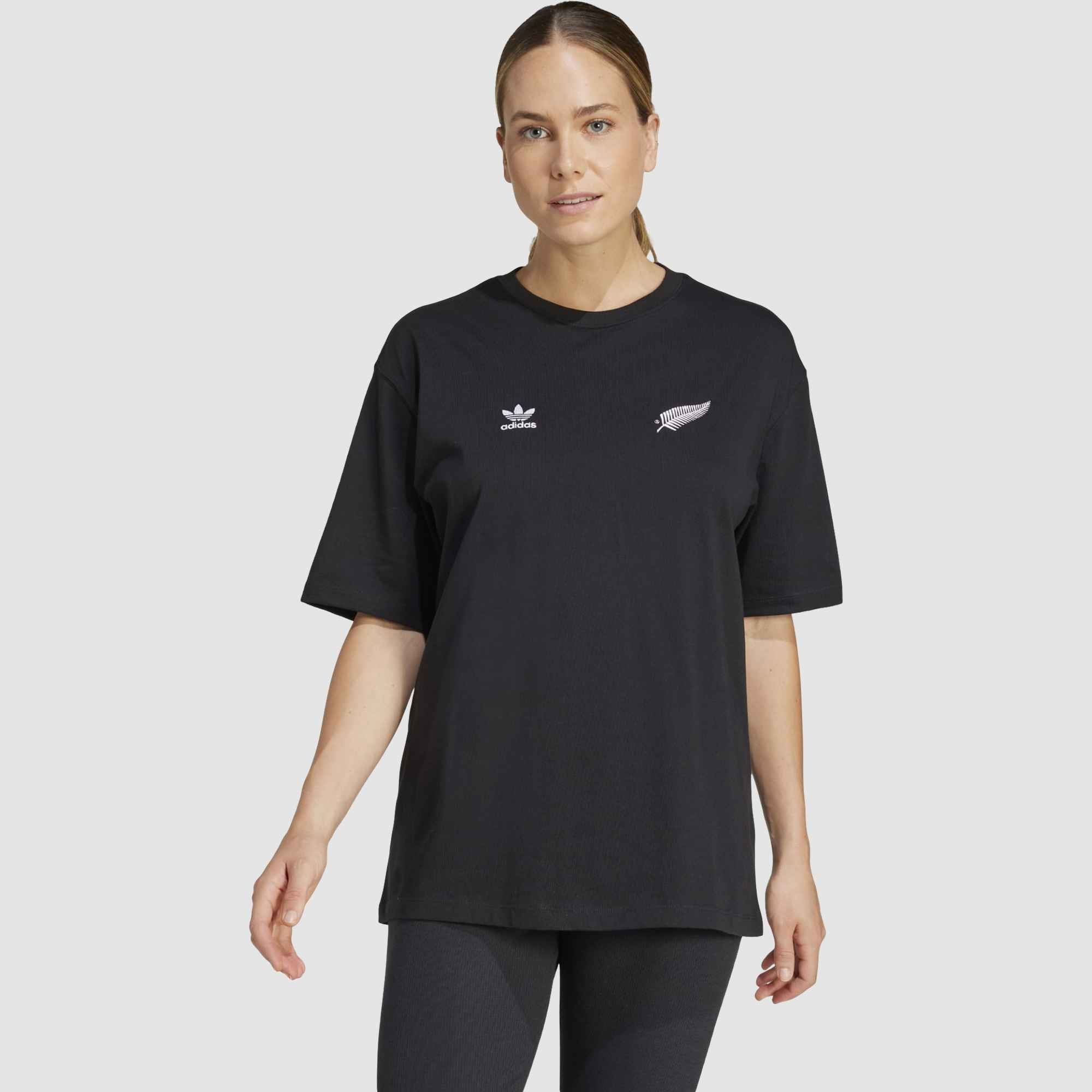 adidas Mens All Blacks Essentials Boyfriend Tshirt