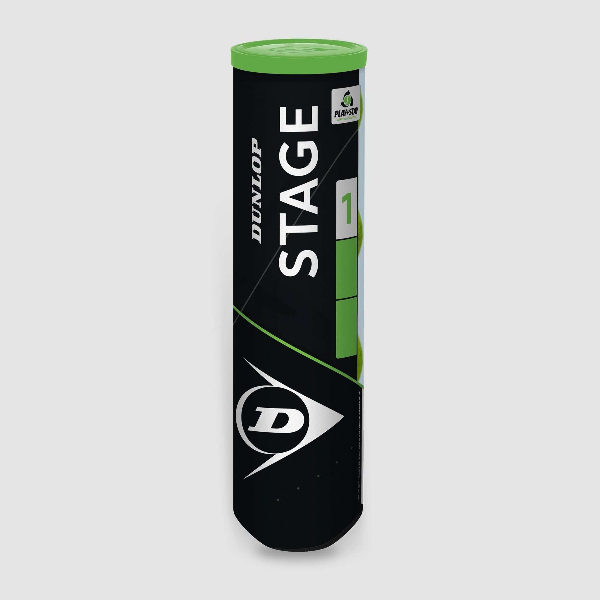 Dunlop Stage 1 Tennis Balls Green 4 Ball Can